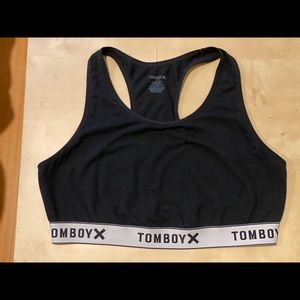 Tomboyx Racerback Soft Bra - Black